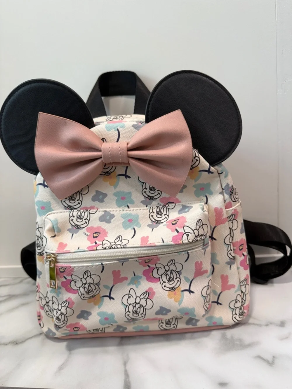Disney BioworldMinnie Mouse pastel floral mini backpack